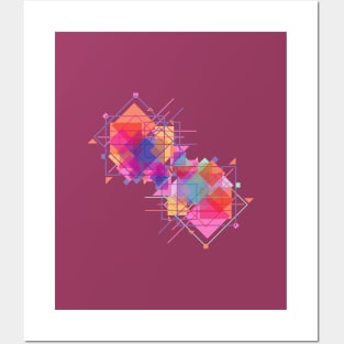 Abstract Geometric Art Posters and Art